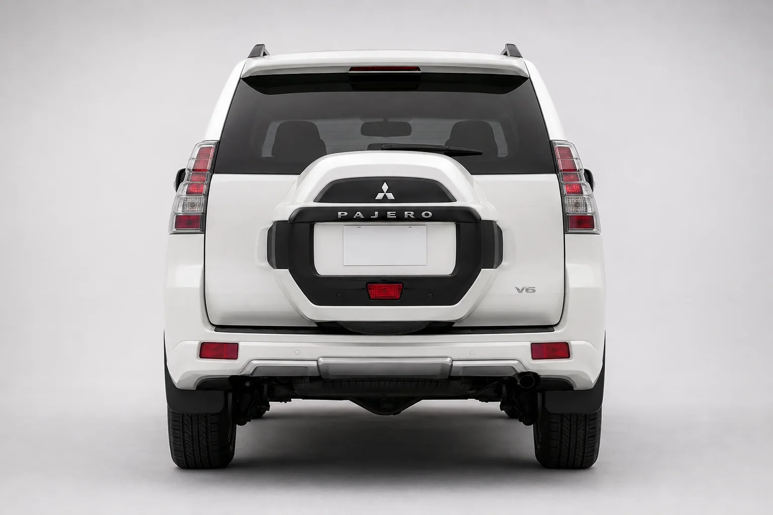 Pajero V6: Vista traseira